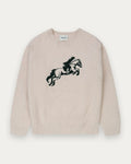 Kuwalla Equestrain Knit Crew In Cream