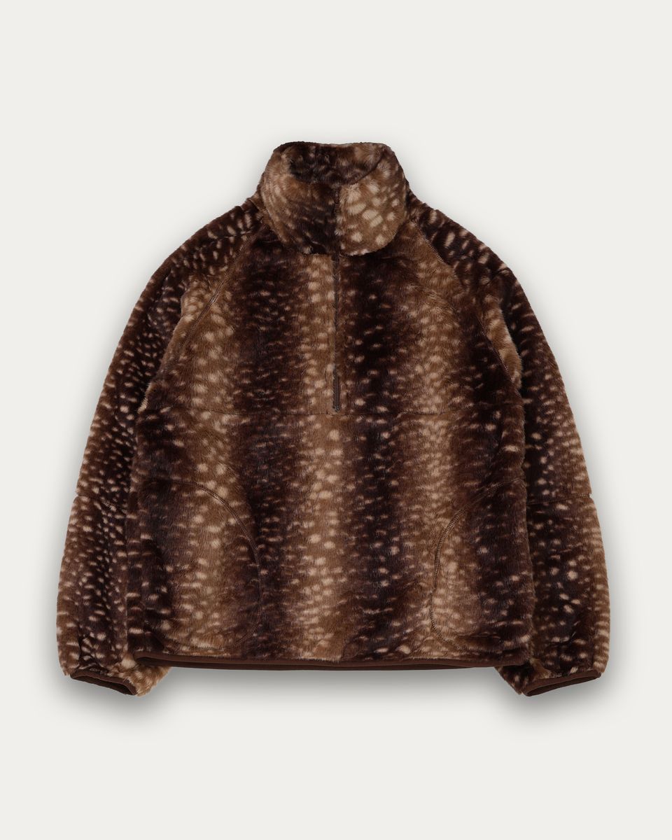 Kuwalla Tachette Faux-Fur Zipup In Bambi Brown