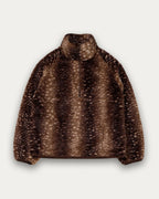 Kuwalla Tachette Faux-Fur Zipup In Bambi Brown