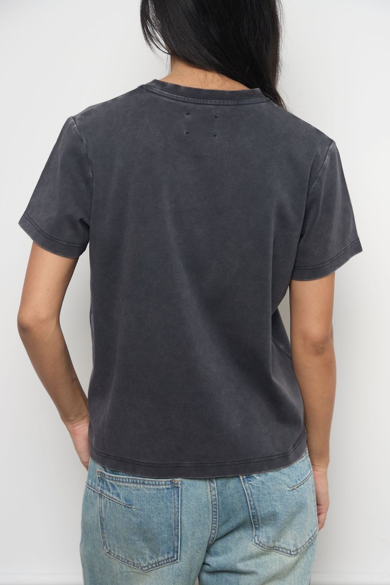 Kuwalla Double Knit Muse Tee in Vintage Black