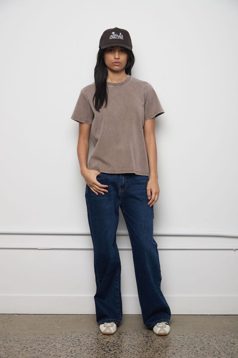 Kuwalla Double Knit Muse Tee in Mute Tea