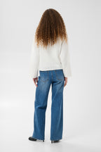Kaffe Gro Pullover Knit In Chalk