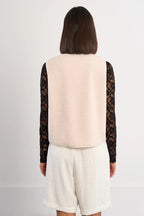 Molly Bracken Vest In Ecru