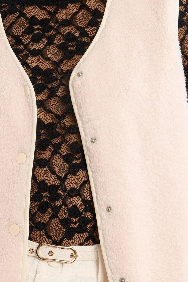 Molly Bracken Vest In Ecru