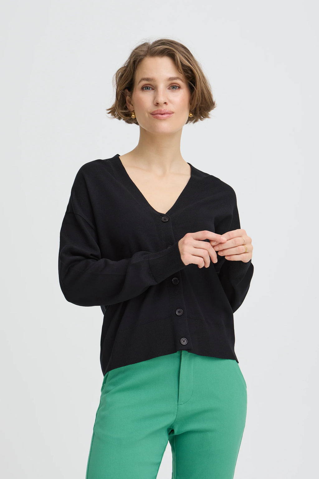 B.Young Black Cardigan