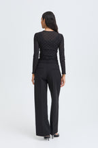 B.Young Shirley Dot Top In Black