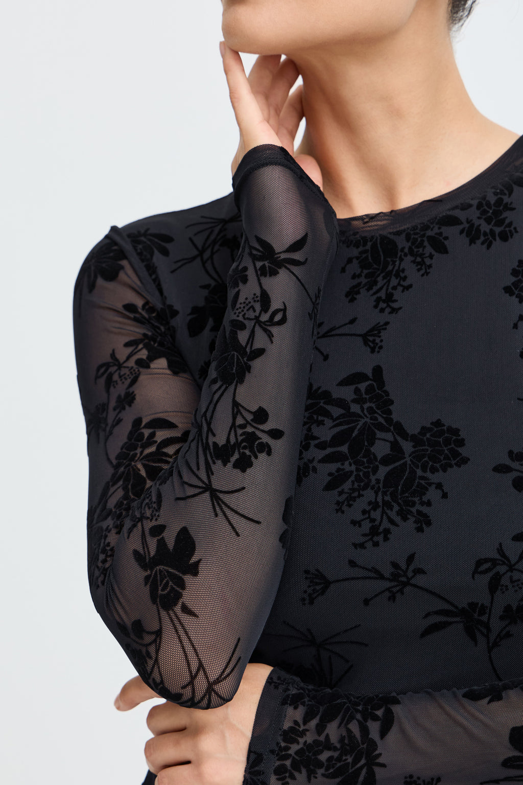 B.Young Rimesha Top In Black