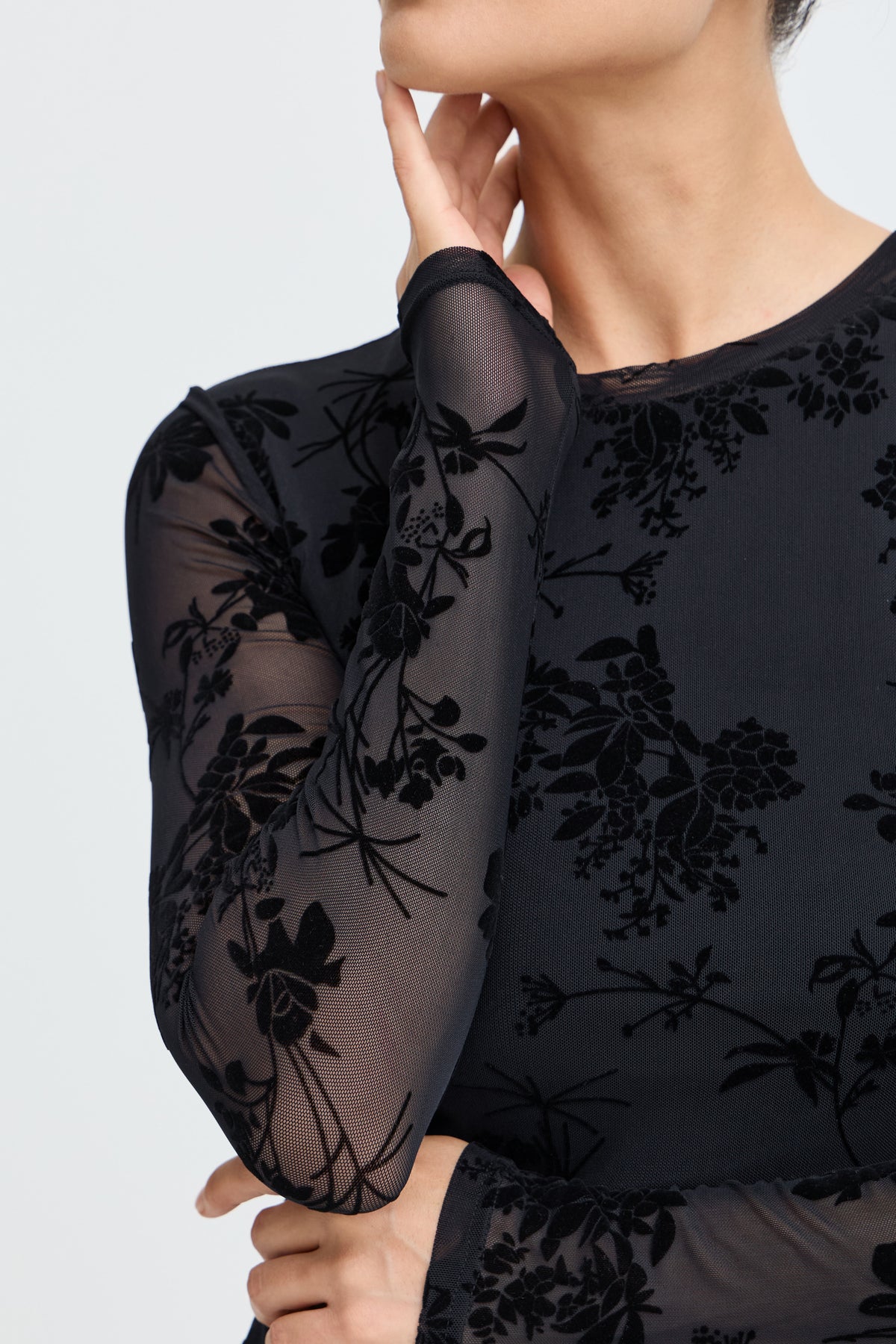 B.Young Rimesha Top In Black