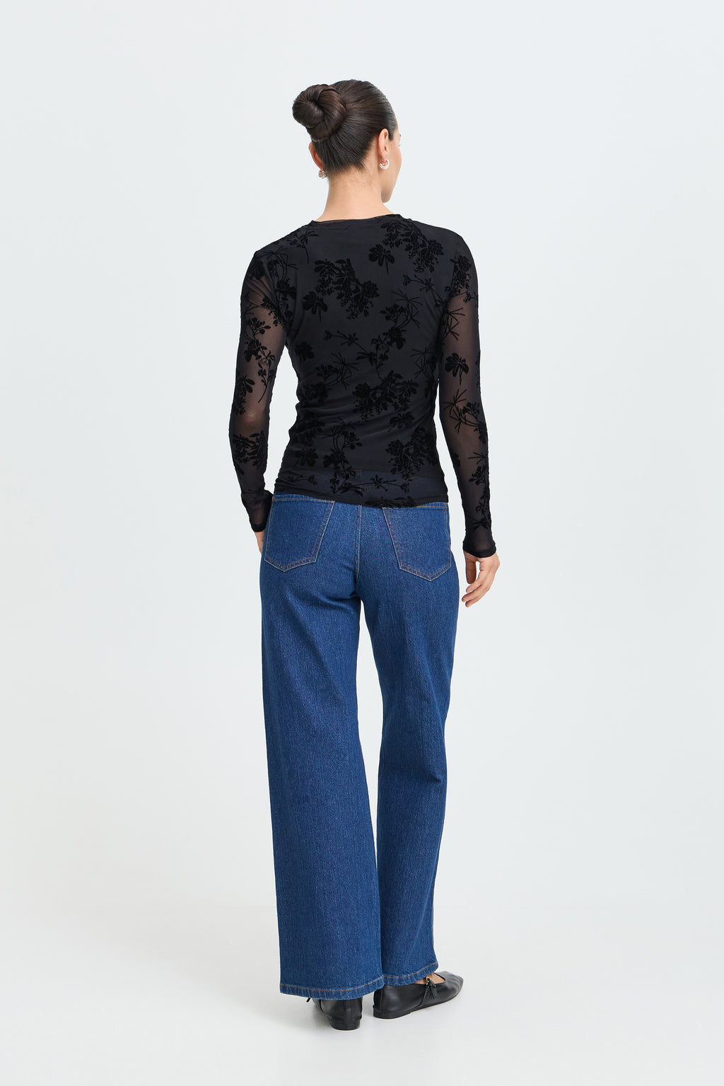 B.Young Rimesha Top In Black
