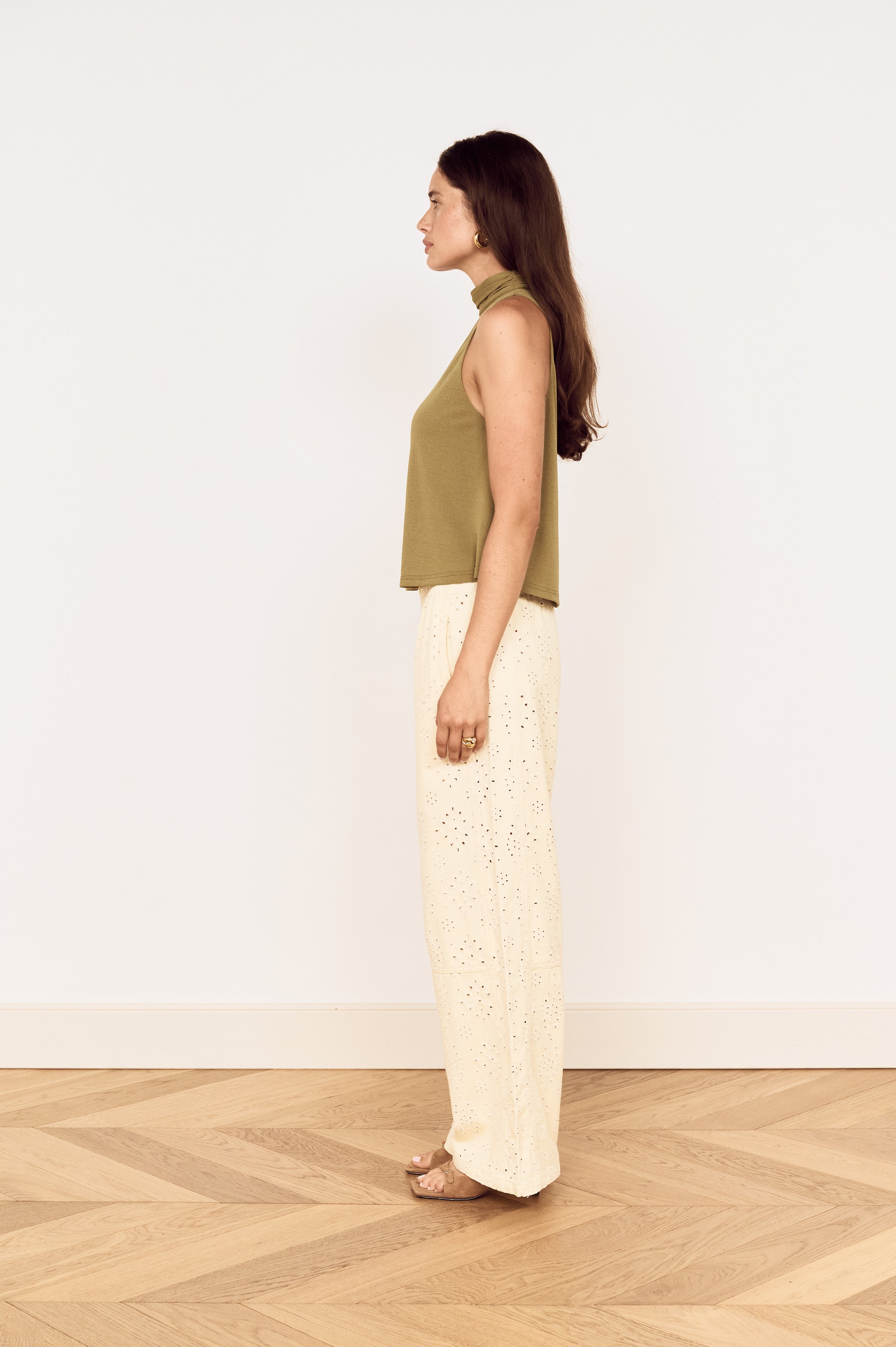 Mink Pink Aster High Neck Top