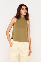Mink Pink Aster High Neck Top