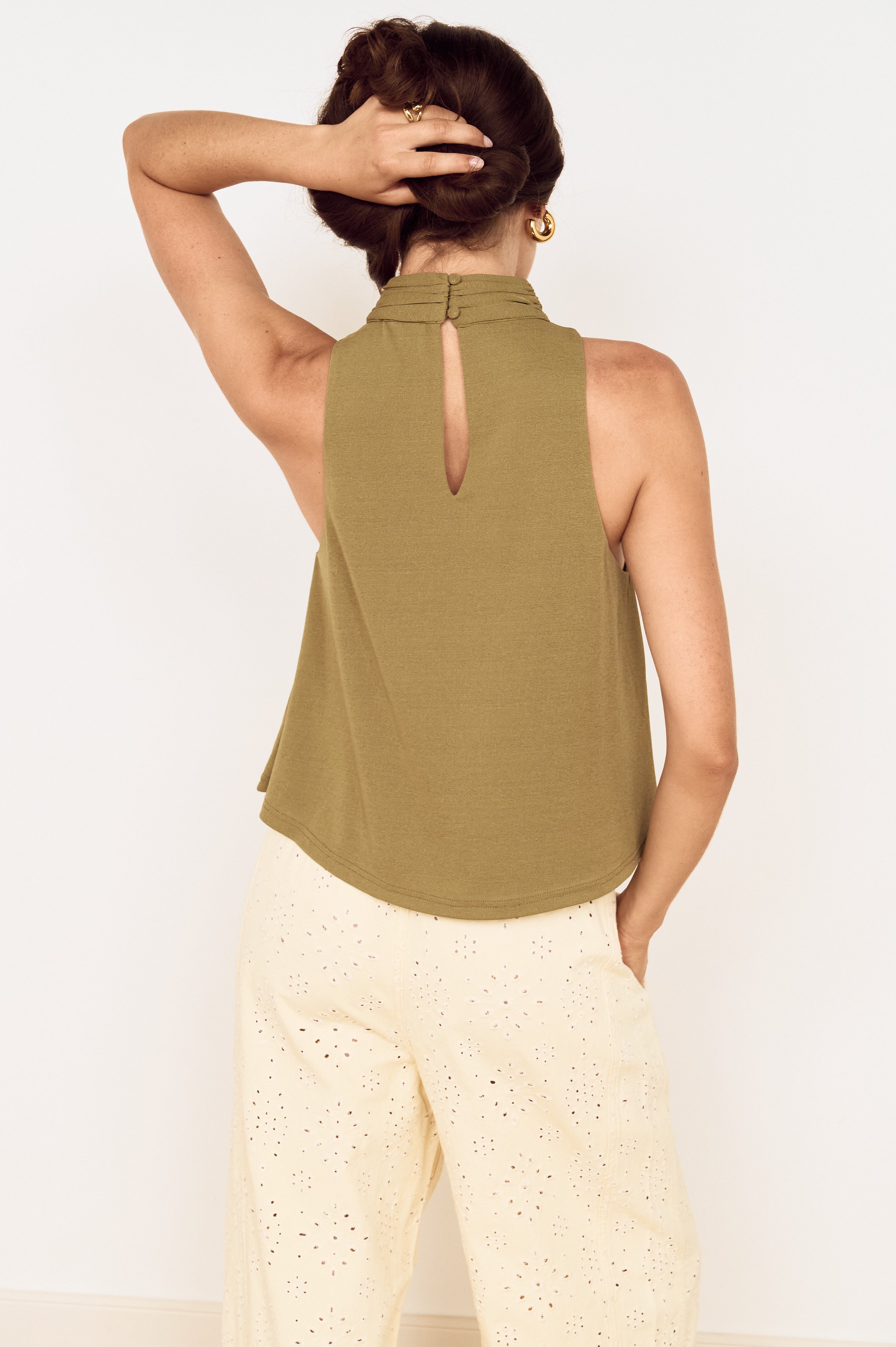 Mink Pink Aster High Neck Top