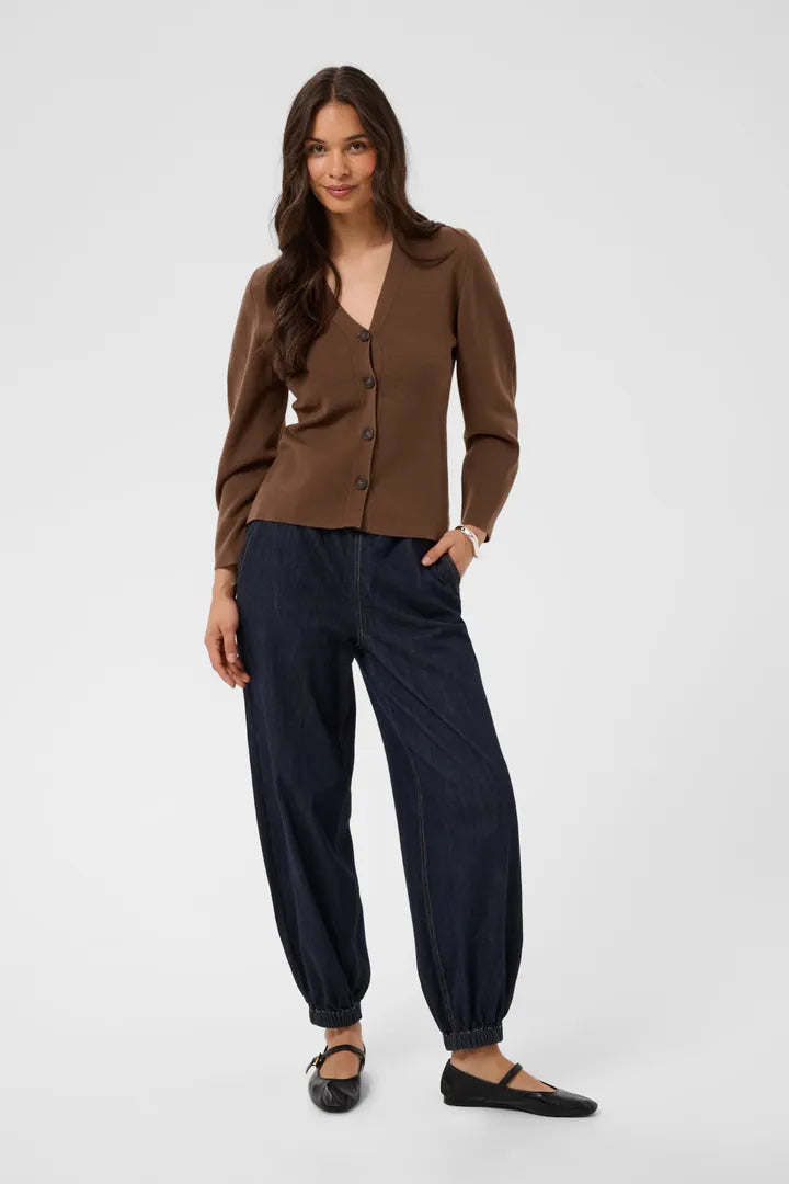 Kaffe Loana Cardigan In Carafe