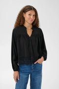 Kaffe Fine Shirt In Black