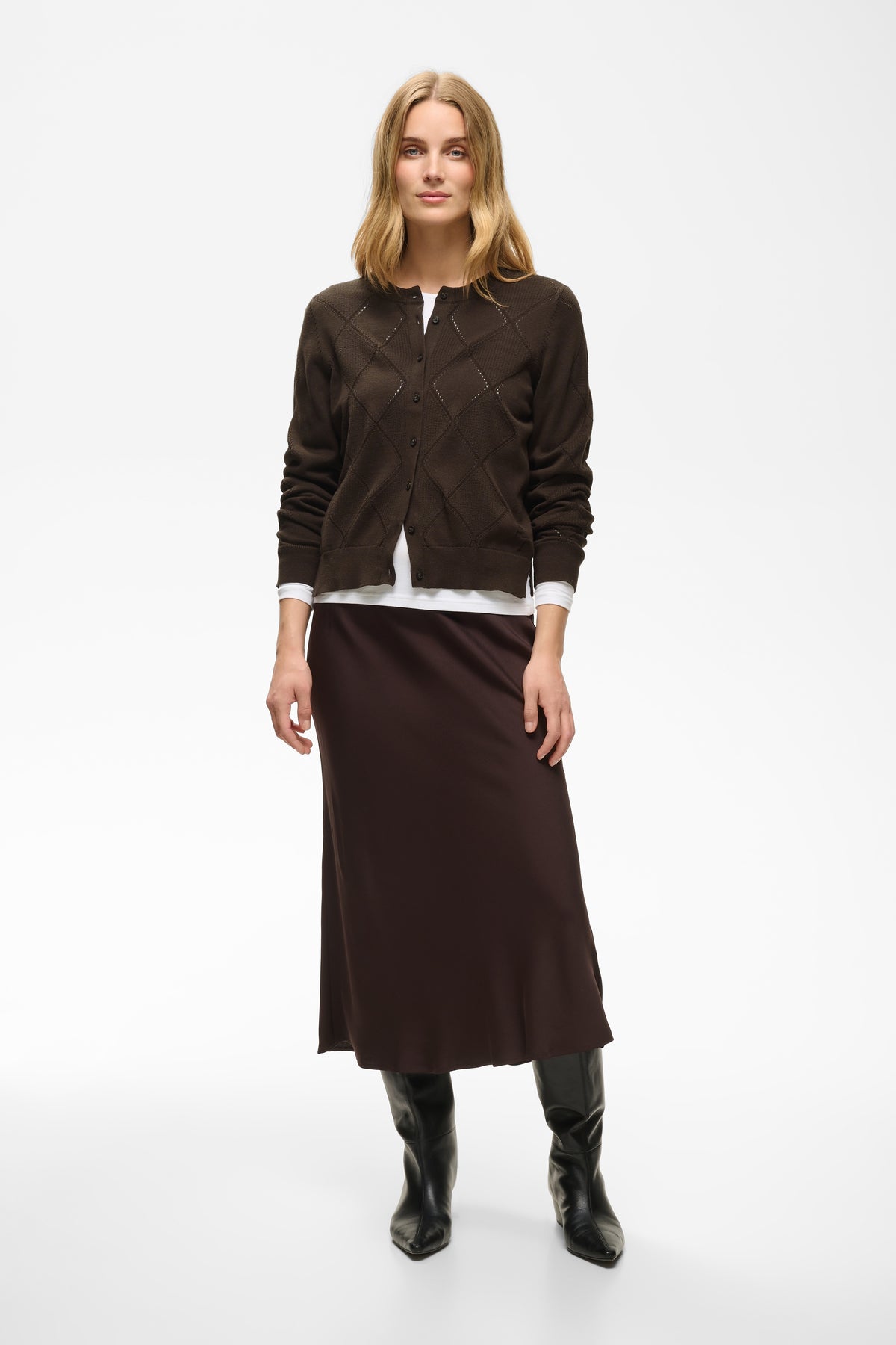 Part Two Cianna Cardigan in Mole