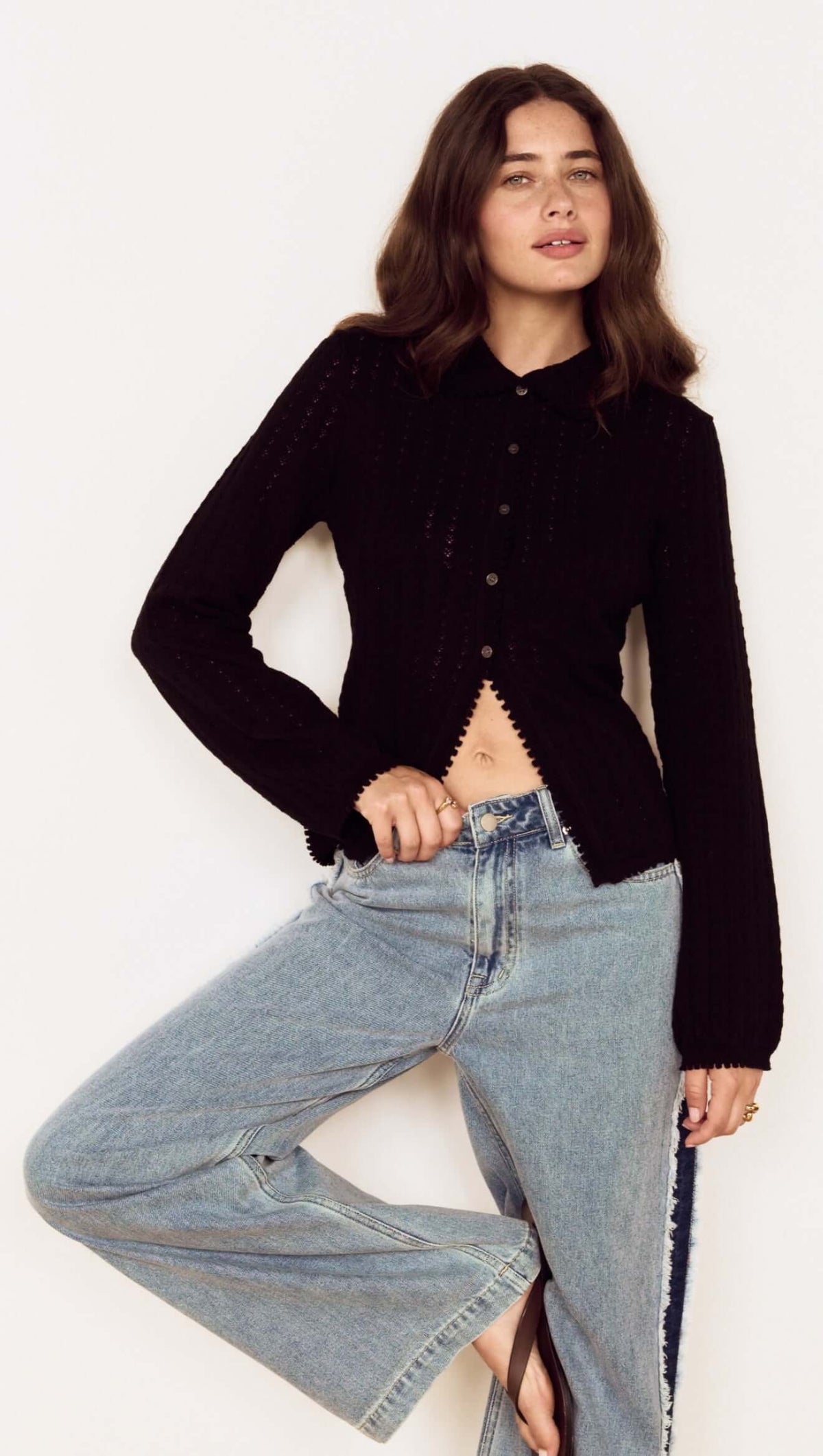 Mink Pink Hanna Cardigan in Black