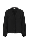 Kaffe Sollie Blouse In Deep Black