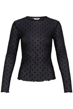 B.Young Shirley Dot Top In Black