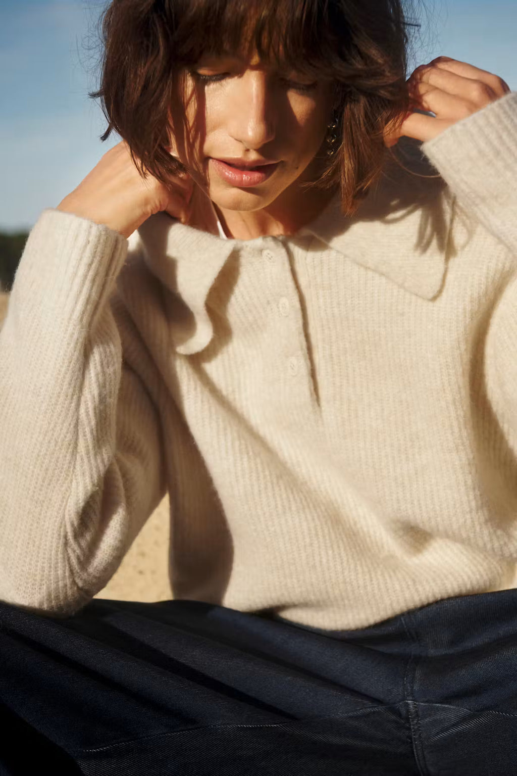Part Two Carilina Pullover In Whitecap
