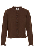B.Young Ofira Frill Cardigan In Brown