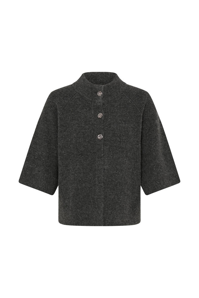 B.Young Otaja Cardigan In Dark Grey