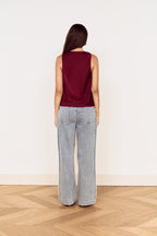 Mink Pink Lumiere Bias Top in Wine