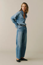Warp + Weft Mid Rise BNA Soft Curve Barrel in Sadie