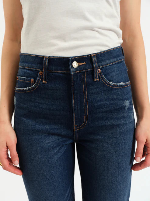 Daze Smarty Pants High Rise Slim Straight in Vintage Ink