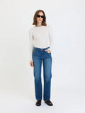 Daze Rebel Mid Rise Slim Straight in Surge