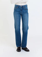 Daze Rebel Mid Rise Slim Straight in Surge