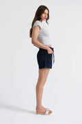 Daze Catalina High Rise Drawstring Short in Blue Mood