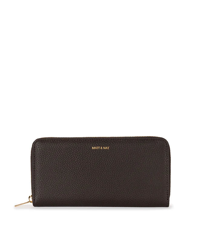 Matt & Nat Grain Wallet in Fudge