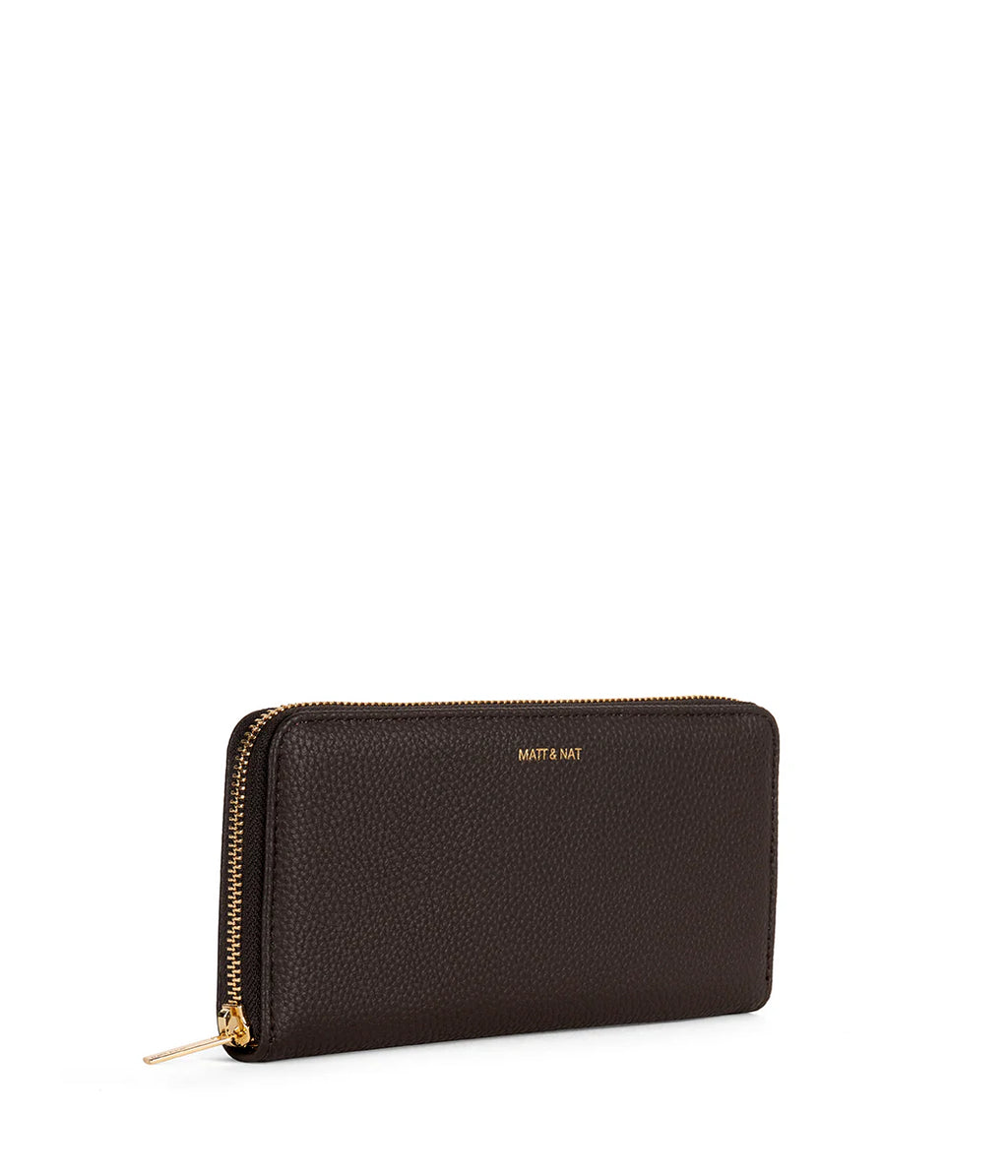 Matt & Nat Grain Wallet in Fudge