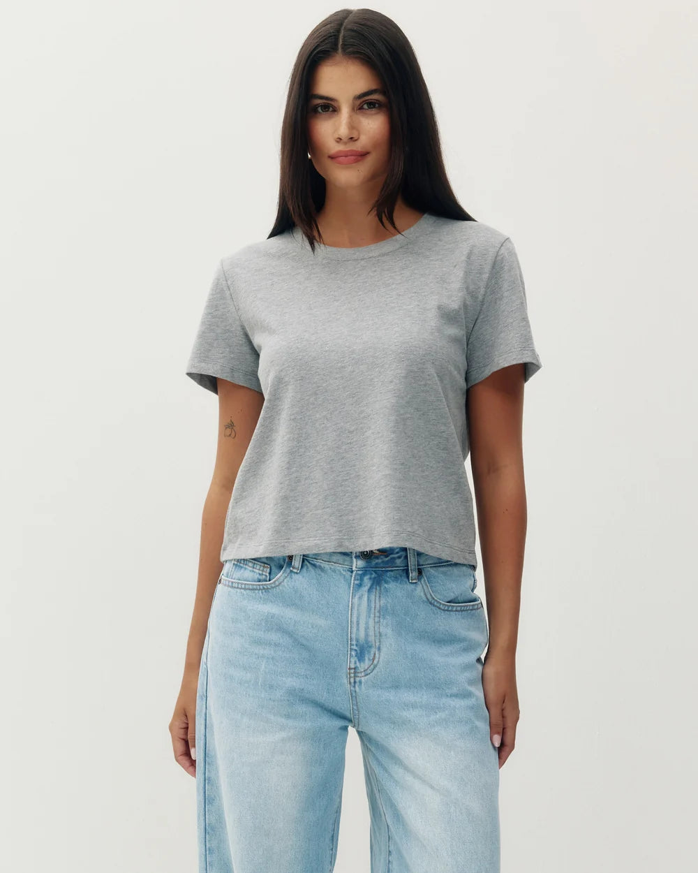 Kuwalla Solstice Ease Tee in Heather Grey
