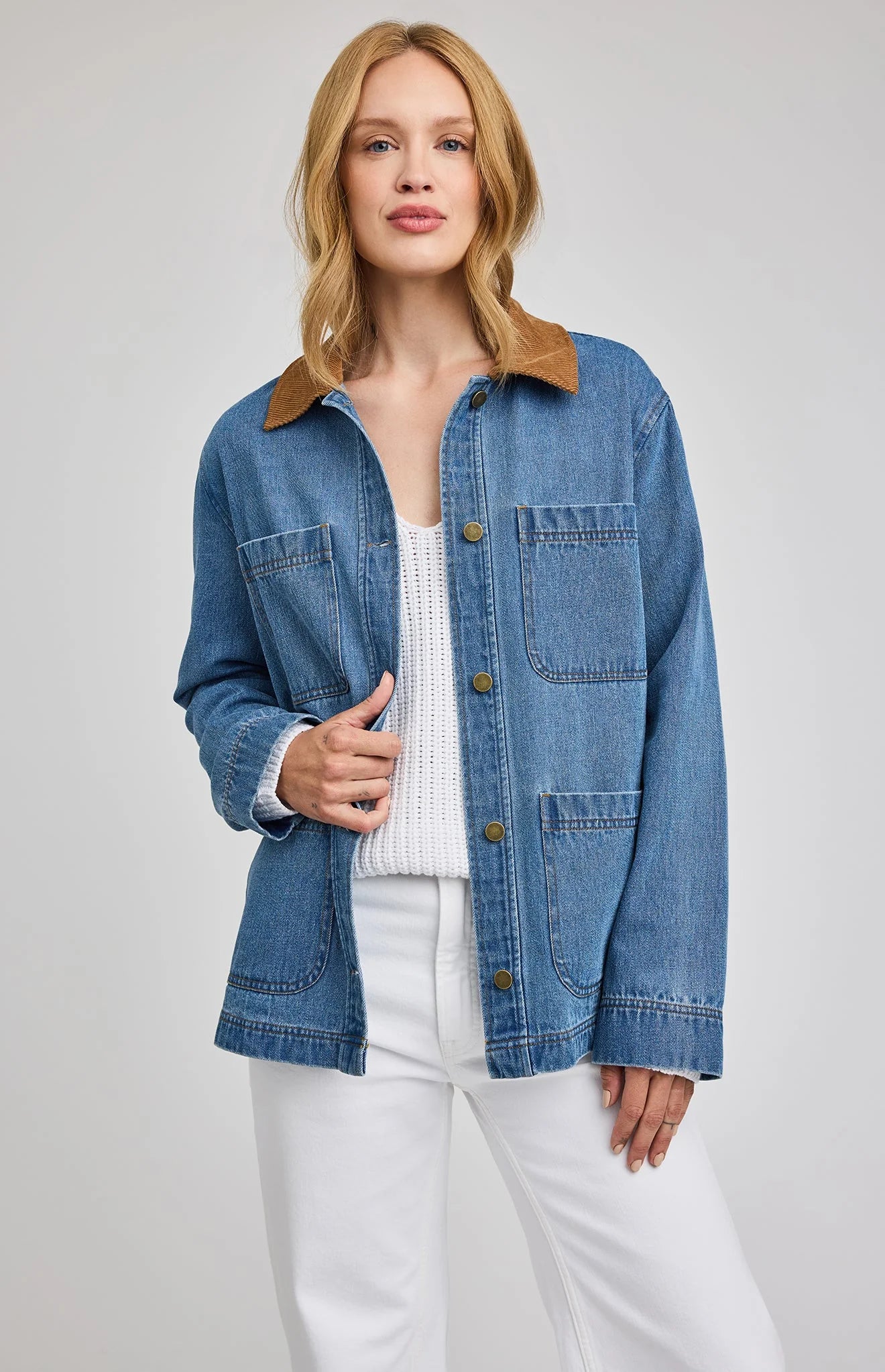 Gentle Fawn Flynn Jacket in Light Wash