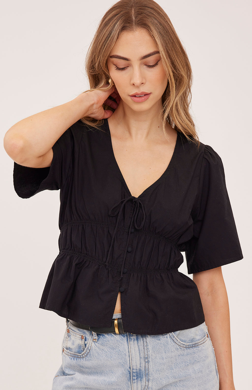 Gentle Fawn Iona Top in Black
