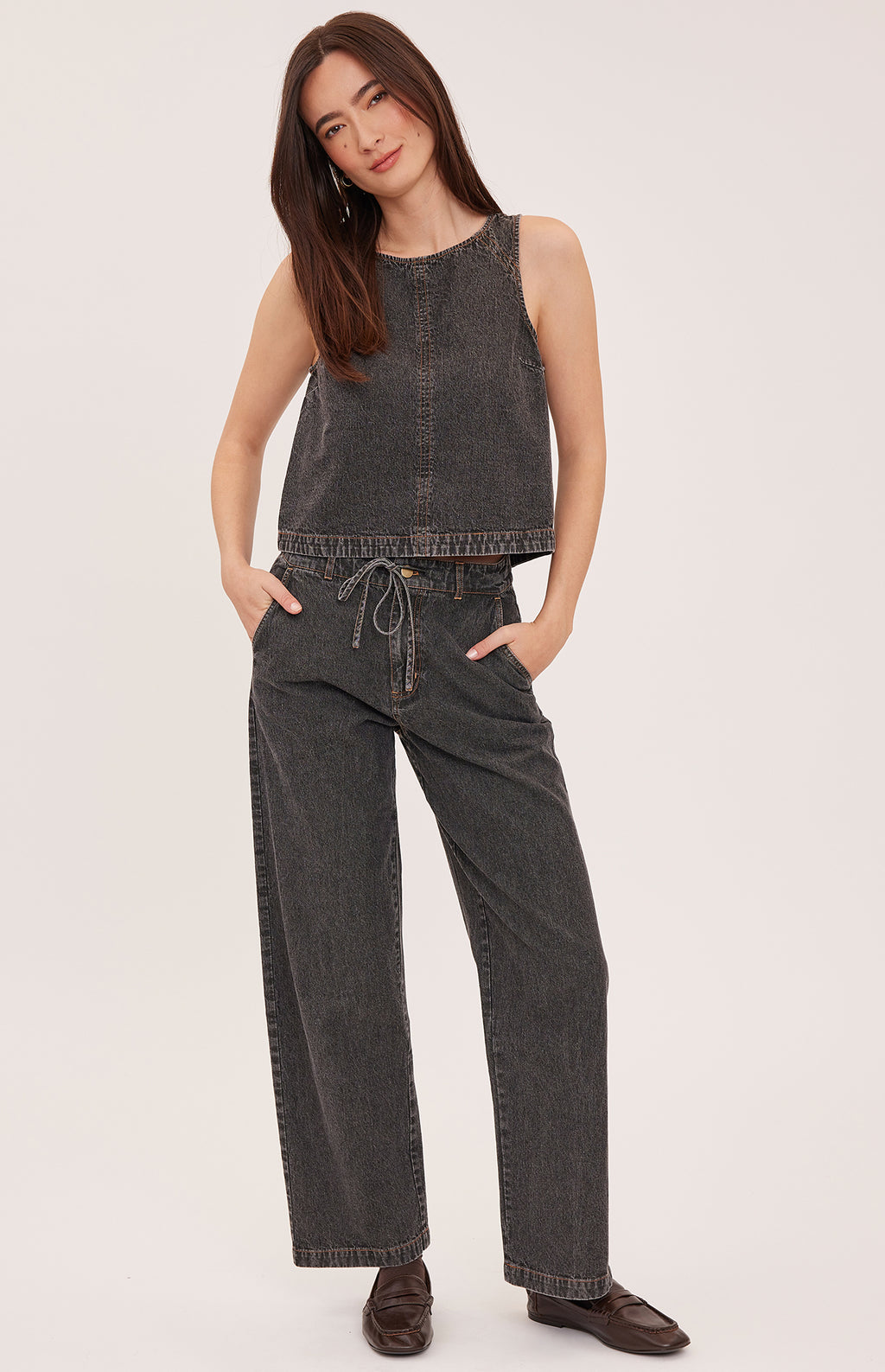 Gentle Fawn Blaise Top in Black Wash