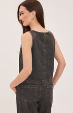 Gentle Fawn Blaise Top in Black Wash
