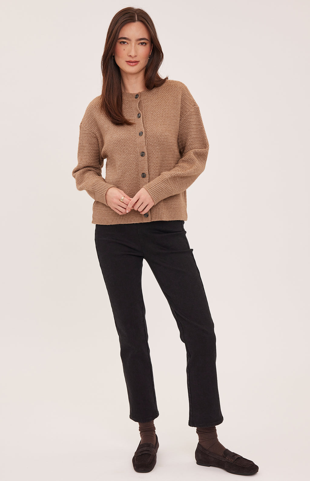 Gentle Fawn Dixie Cardigan in Heather Latte