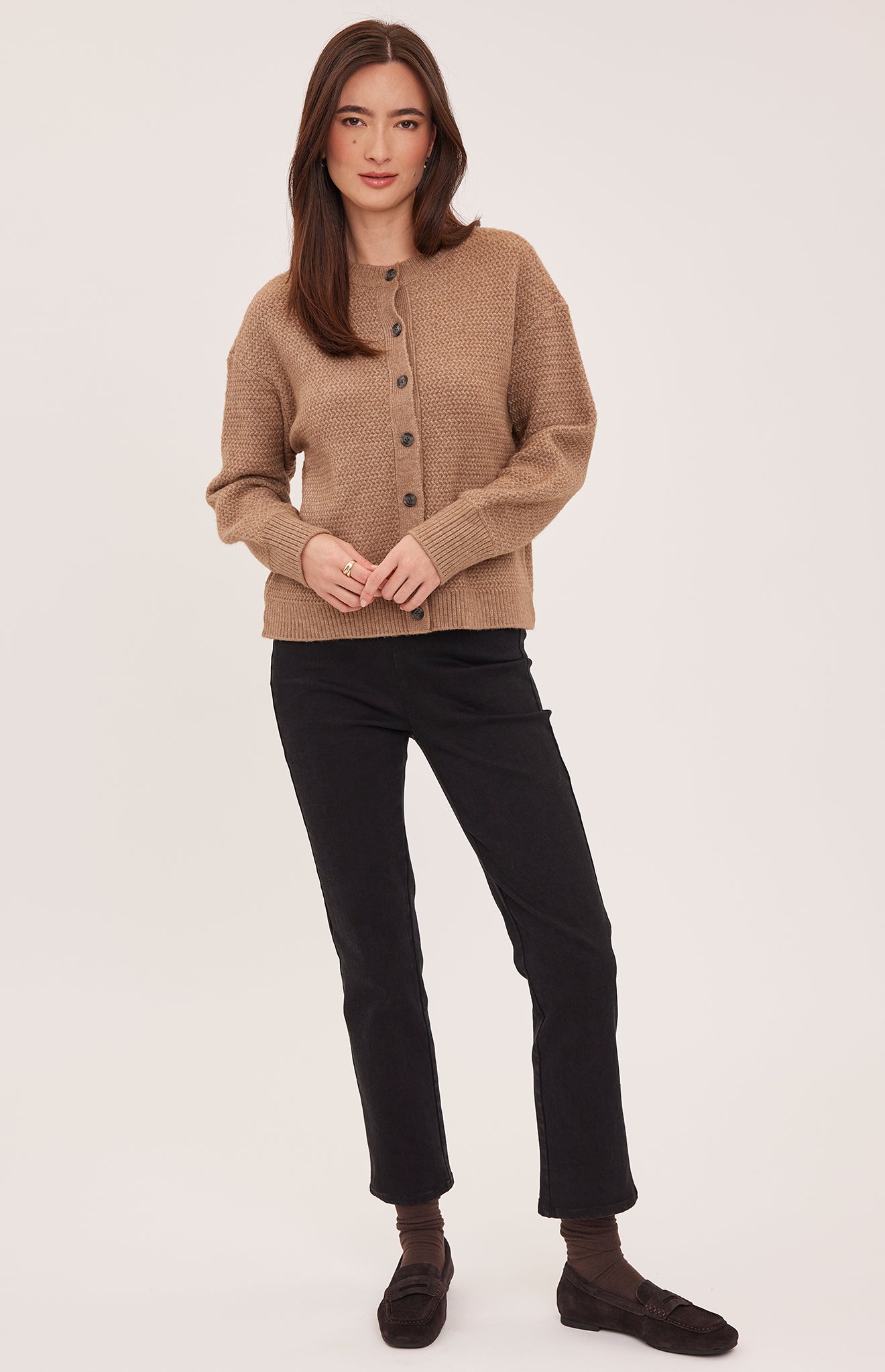 Gentle Fawn Dixie Cardigan in Heather Latte