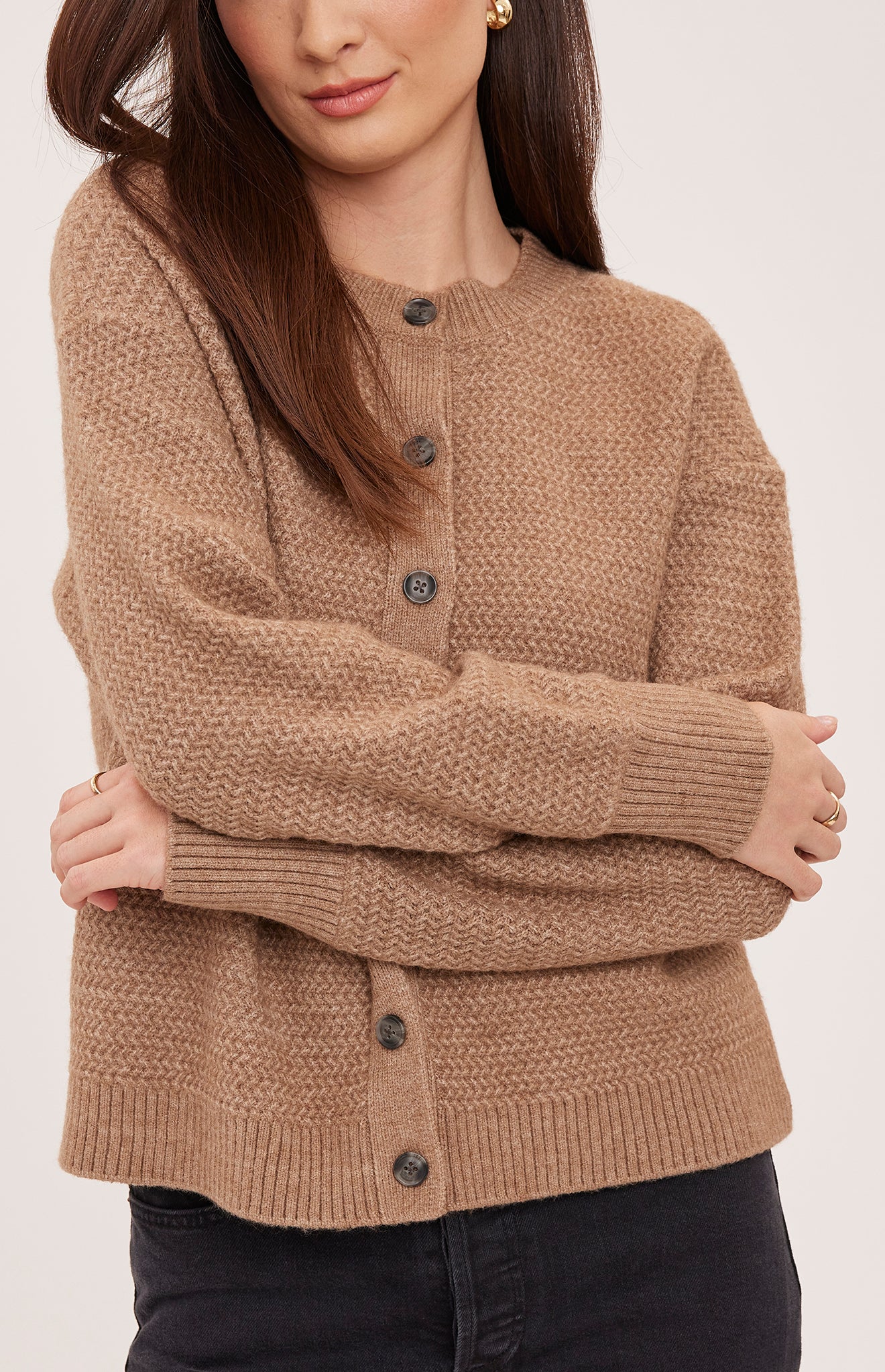 Gentle Fawn Dixie Cardigan in Heather Latte