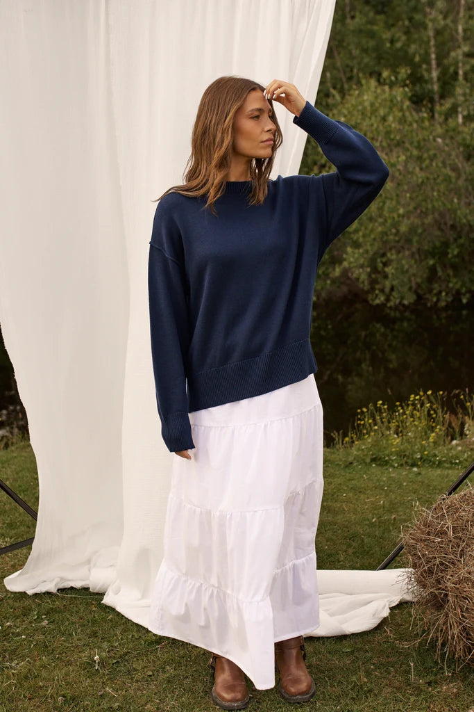 Daily Story Tess Knit In Navy
