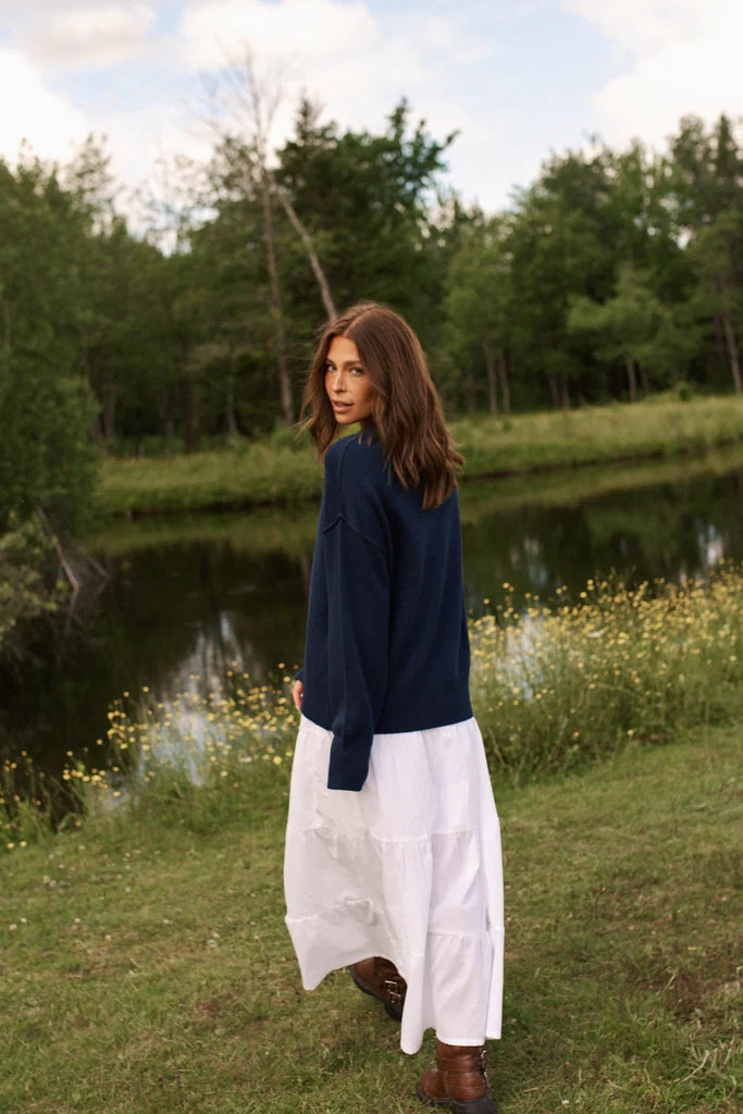 Daily Story Tess Knit In Navy