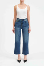 Daze Pleaser High Rise Wide Ankle in Uptown