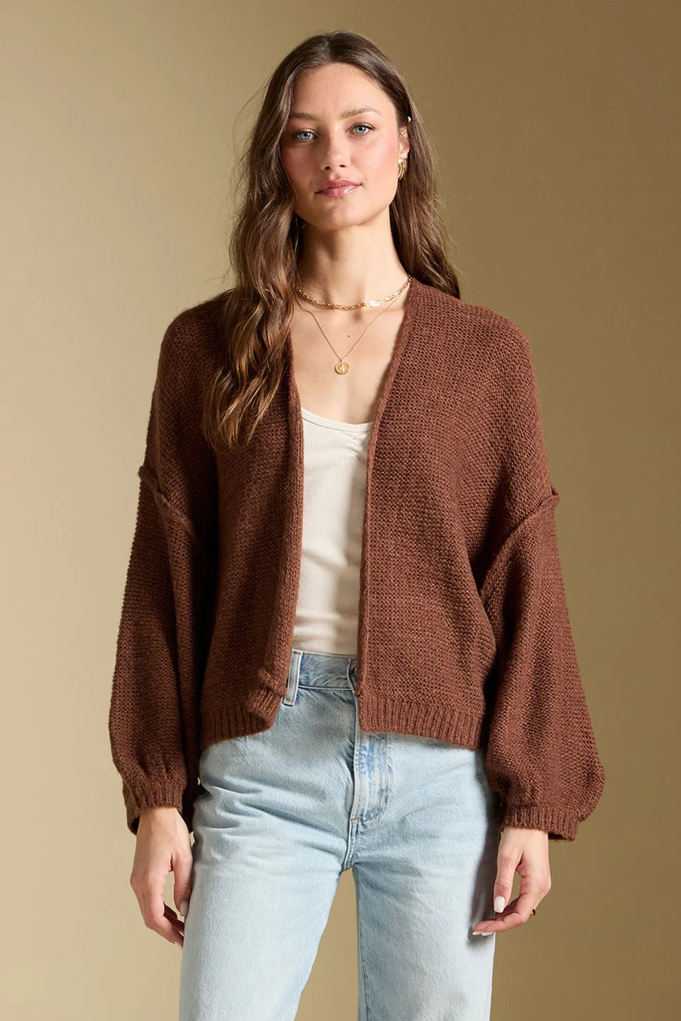 Saltwater Luxe Aden Sweater In Chocolate