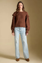 Saltwater Luxe Jeri Sweater In Chocolate