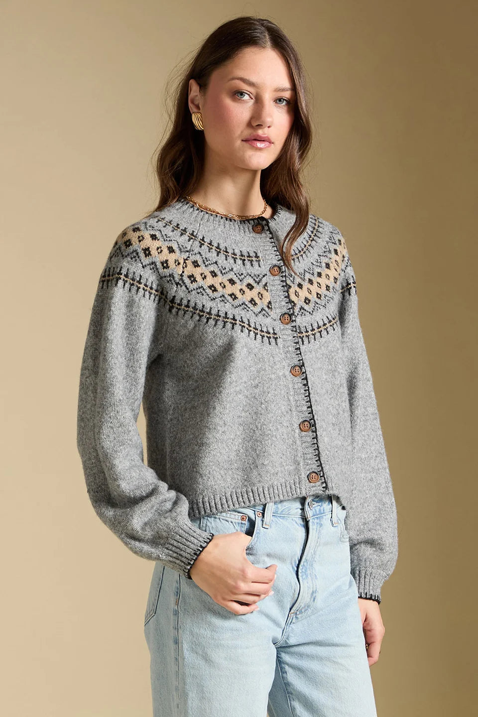 Saltwater Luxe Joss Cardigan In Heather Grey