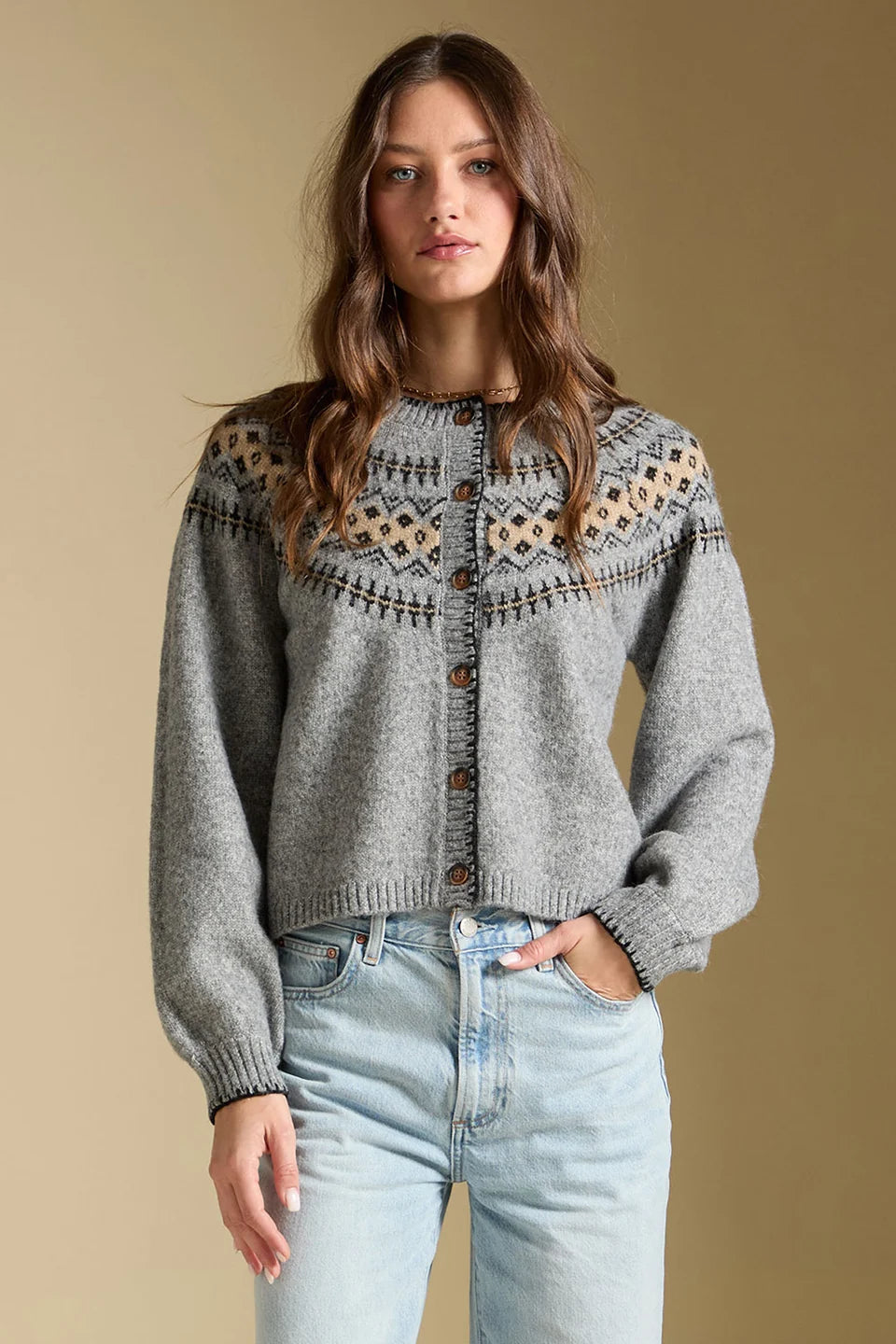 Saltwater Luxe Joss Cardigan In Heather Grey