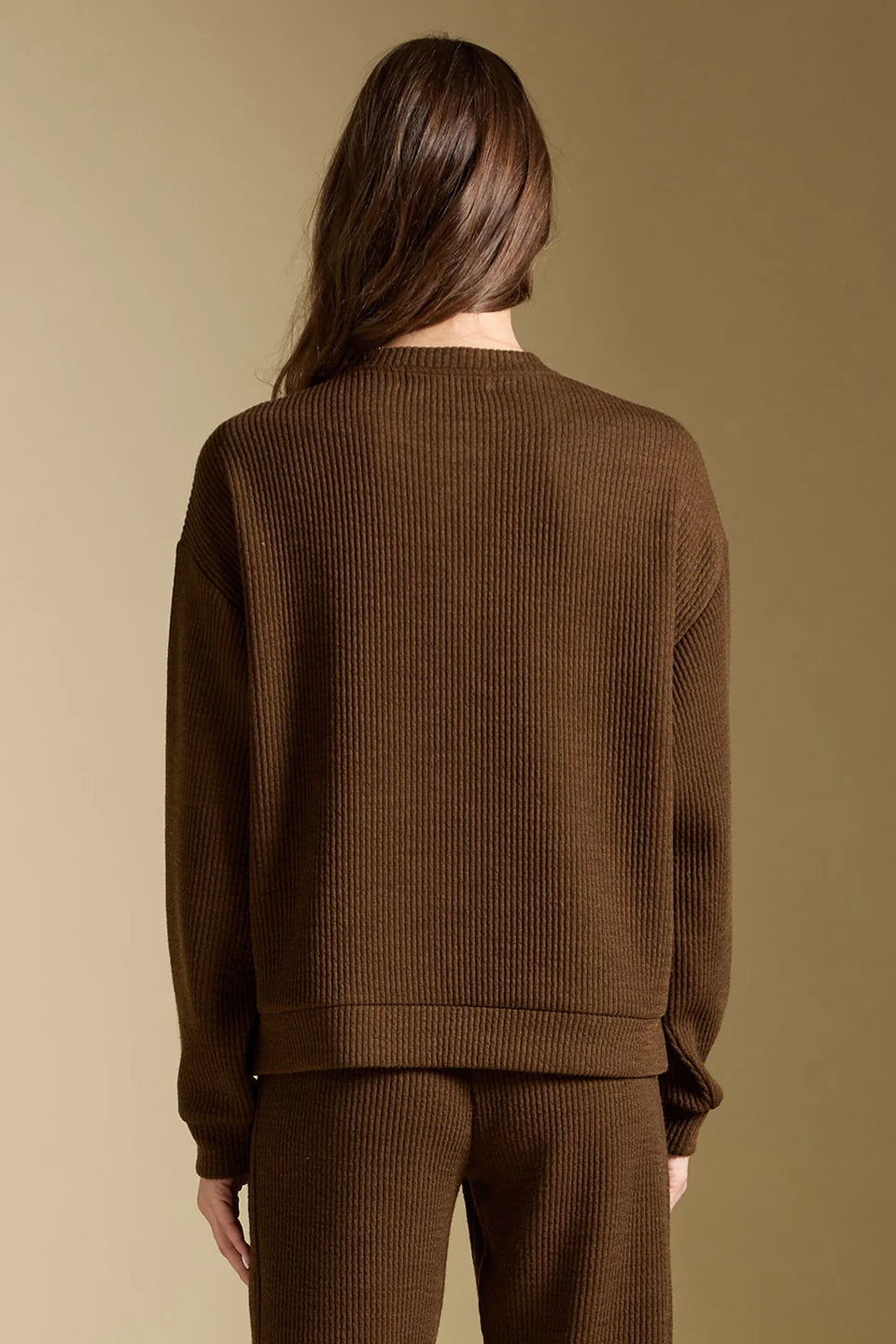 Saltwater Luxe Long Sleeve Pullover In Olive