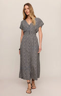 Z Supply Sanna Floral Midi Dress in Eclipse